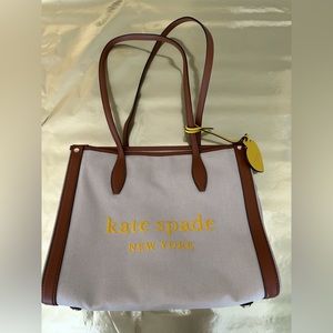 Kate Spade medium shoulder bag tote yellow